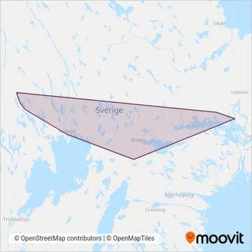 Vy Tåg coverage area map