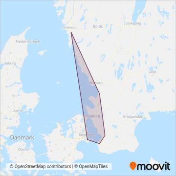 Öresundståg coverage area map