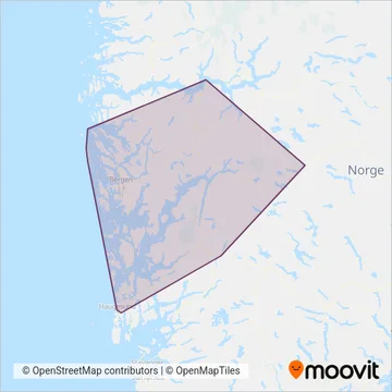 Skyss (Bus) coverage area map