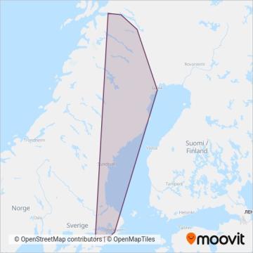 SJ coverage area map