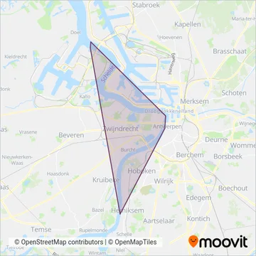 DeWaterbus coverage area map
