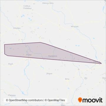 MBM rail s.r.o. coverage area map
