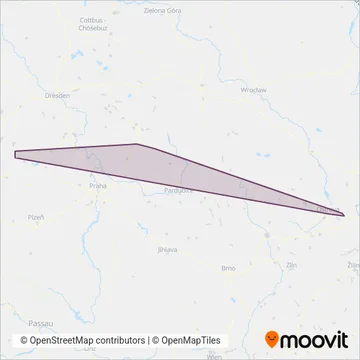 MBM rail s.r.o. coverage area map