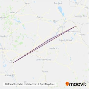 Leo Express s.r.o. coverage area map