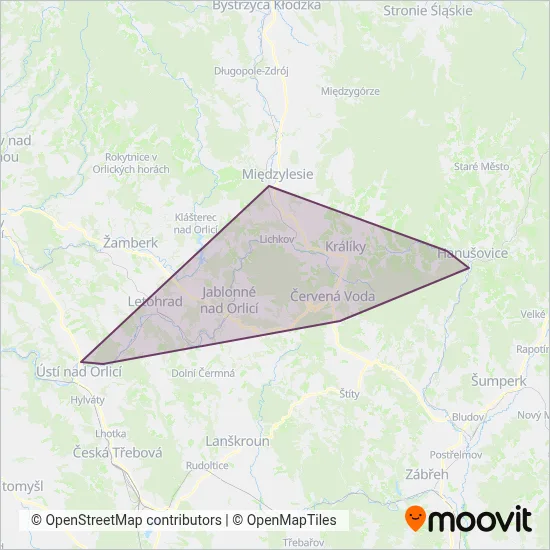 Leo Express Tenders s.r.o. coverage area map