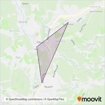METRANS Rail s.r.o. coverage area map