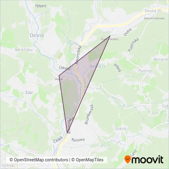 METRANS Rail s.r.o. coverage area map