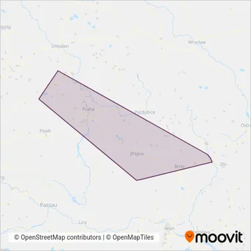 Схема покрытия компании Railway Capital a.s.