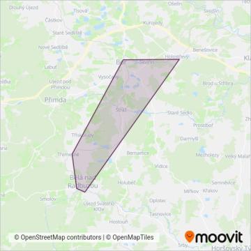 Схема покрытия компании POVED s.r.o.