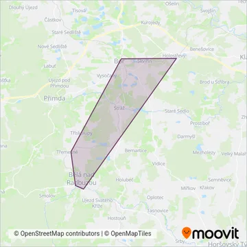 Схема покрытия компании POVED s.r.o.