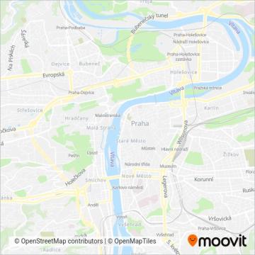 Схема покрытия компании České dráhy
