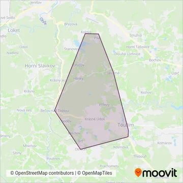 Cvinger bus s.r.o. coverage area map