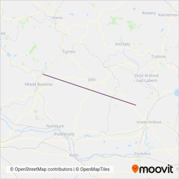 Схема покрытия компании Vychodoceska draha s.r.o.