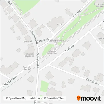 Схема покрытия компании Vychodoceska draha s.r.o.