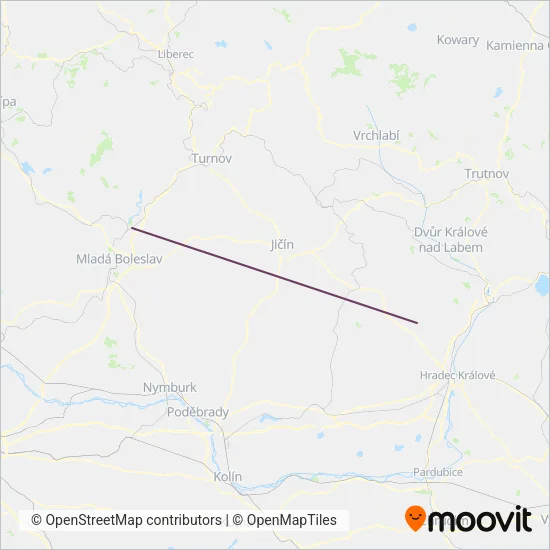 Vychodoceska draha s.r.o. coverage area map
