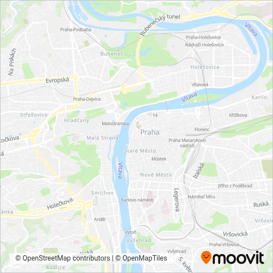 Railway Capital a.s. (Bus) coverage area map