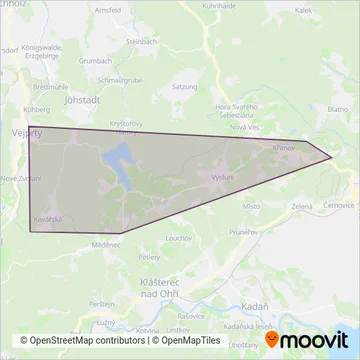 Správa Ústecké dráhy s.r.o coverage area map