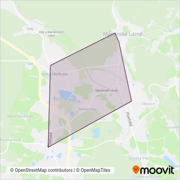 MĚSTSKÁ DOPRAVA Mariánské Lázně s.r.o. (Bus) coverage area map