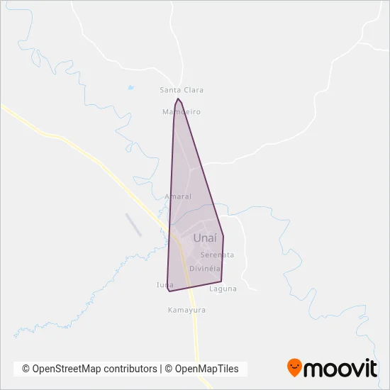 Expresso Planalto (MUNICIPAL) coverage area map