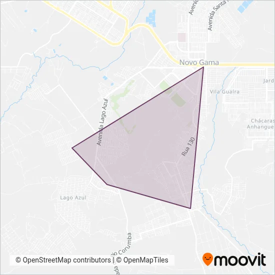 Grande Ocidental coverage area map