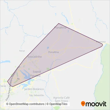 Amazônia Inter - (SEMIURBANO) coverage area map