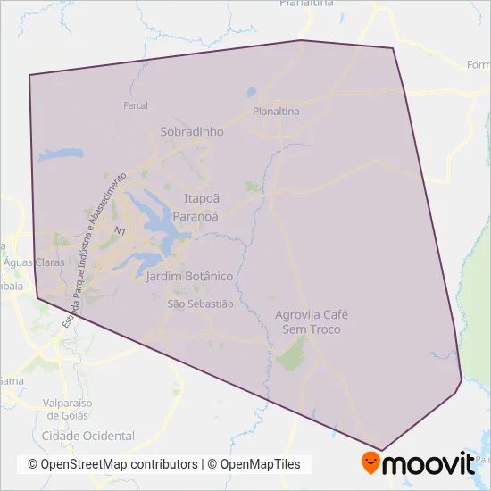 Piracicabana coverage area map