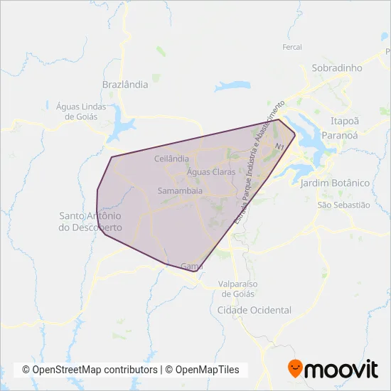Urbi coverage area map