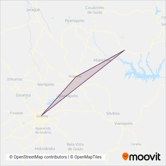 Rápido Federal (LINHAS RODOVIARIAS) coverage area map