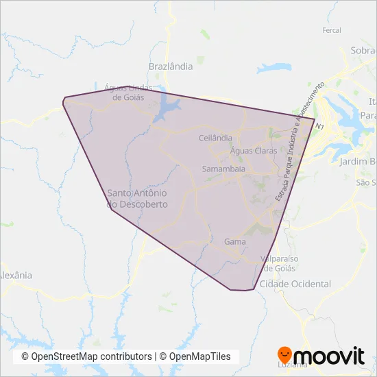 Taguatur coverage area map