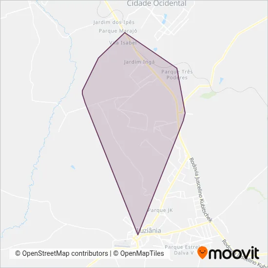 Catedral coverage area map