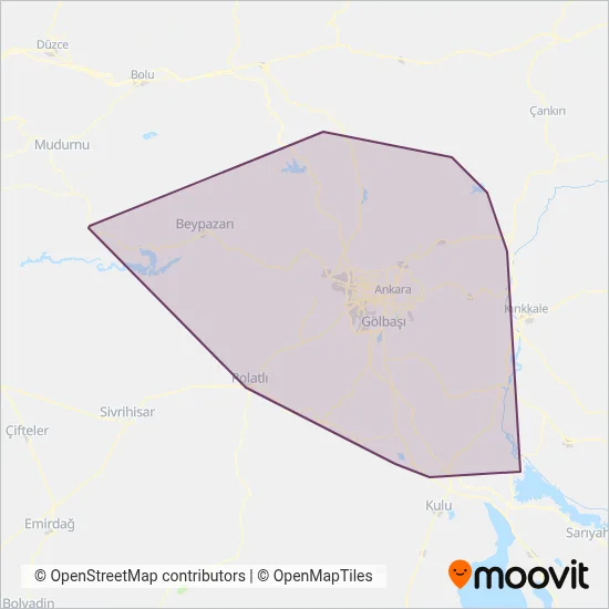 EGO coverage area map