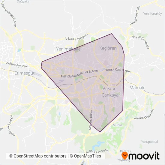 EGO ÖHO coverage area map