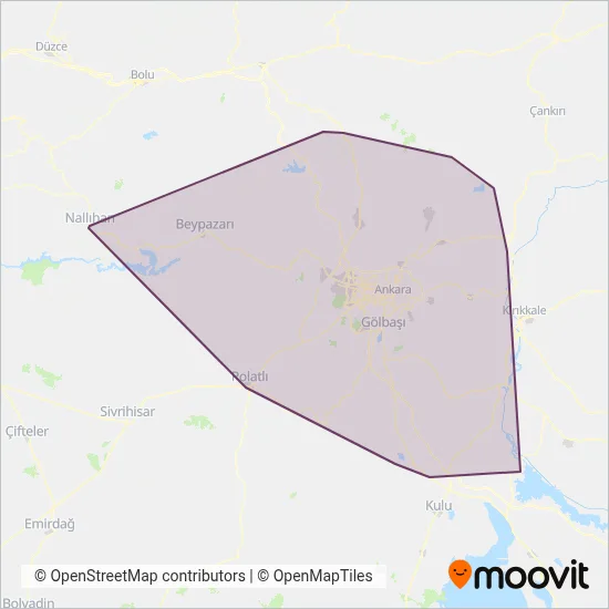 Ego coverage area map