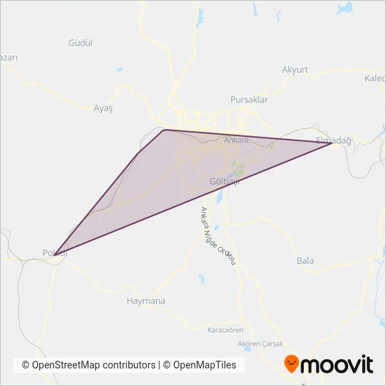 TCDD coverage area map