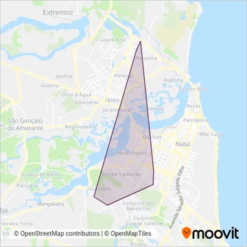 Pool Nova Parnamirim coverage area map