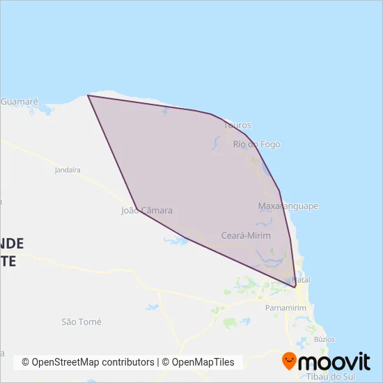Expresso Cabral coverage area map