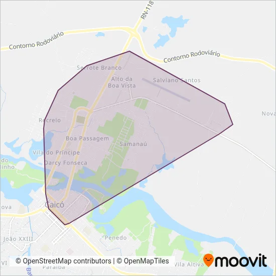 Transtour coverage area map