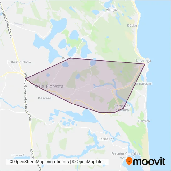 ATP Nísia Floresta coverage area map