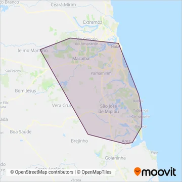 Transporte Trampolim da Vitória coverage area map