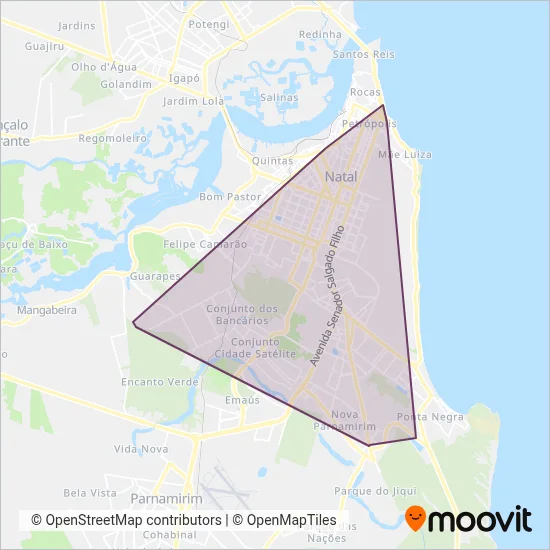 Santa Maria coverage area map