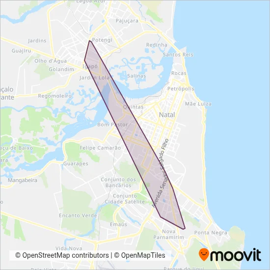 Viasul Transportes (Transflor Ltda.) coverage area map