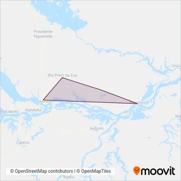 Expresso Transamazônica (Rodoviário) coverage area map