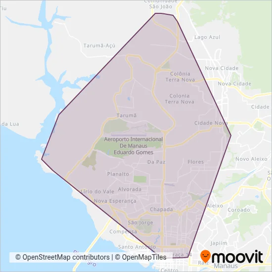 Vega coverage area map