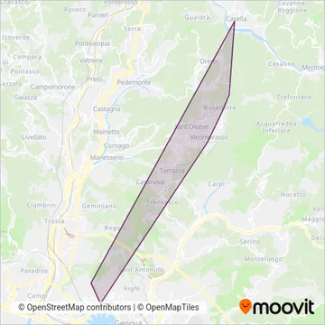 AMT (Rail) coverage area map