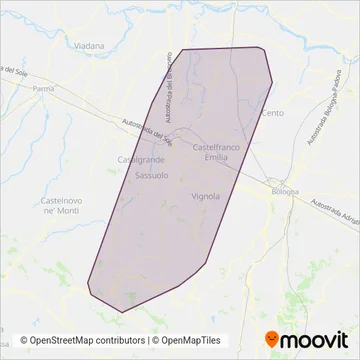 SETA coverage area map