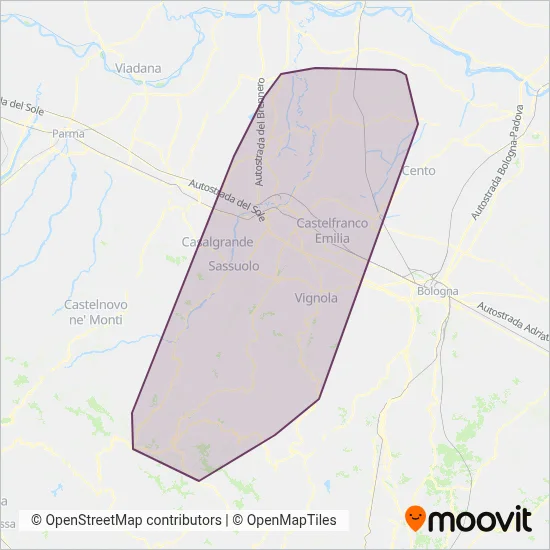 SETA coverage area map