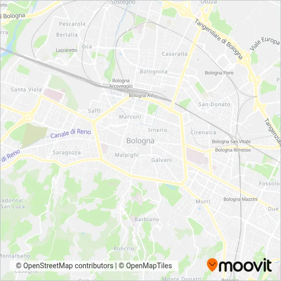 Area coperta dal servizio di SACA