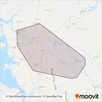 경기고속 coverage area map