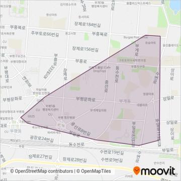 부일버스(마) coverage area map