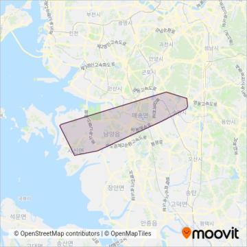 남양여객 coverage area map